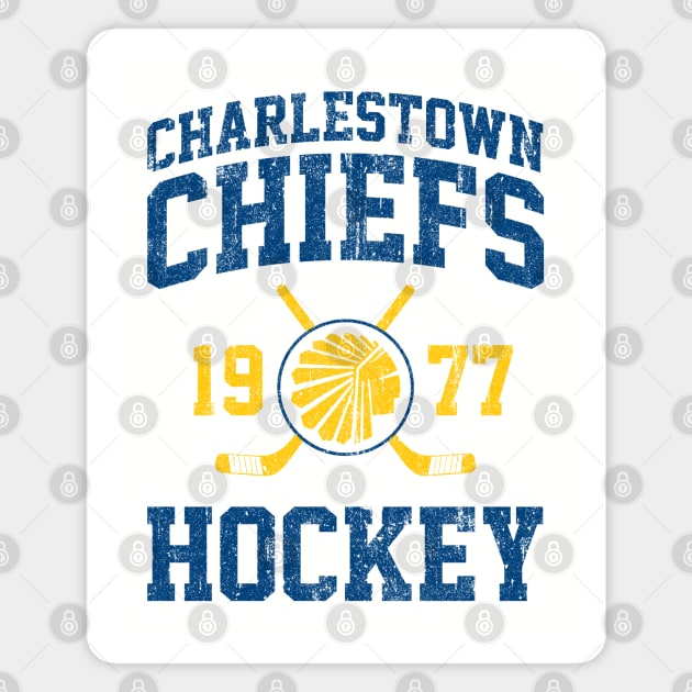 Charlestown Chiefs Hockey (Variant) Magnet by huckblade